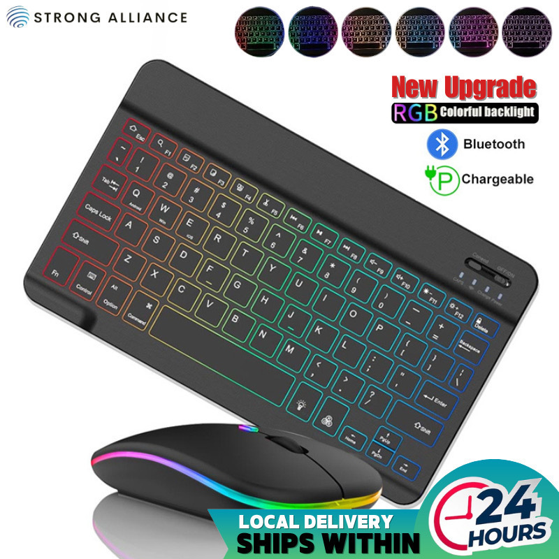 Backlit Bluetooth Keyboard 9 Is Suitable for Mobile Phones, Tablets, Ipad78, Russian, Spanish, and Arabic Keyboards