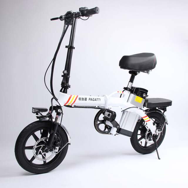 Pagadi 14-inch folding electric bicycle lithium battery Baowang mini ultra-light ລົດສະກູດເຕີທີ່ໃຊ້ພະລັງງານຂະຫນາດນ້ອຍ