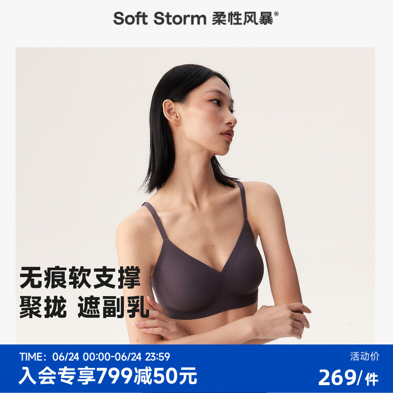 Flexible Storm 2026 Summer Seamless Underwear for Women, Push-Up for Small Busts, Comfortable Invisible Foundation Bra, Beautiful Back Flexible Storm 2026 Summer Seamless Underwear for Women, Push-Up for Small Busts, Comfortable Invisible Foundation Bra, Beautiful Back