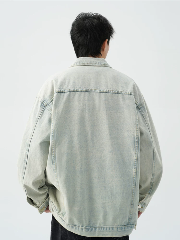 Denim autumn jacket, long-sleeve, oversize