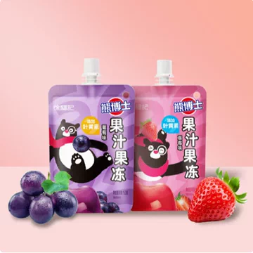 整整3斤！熊博士果汁果冻10包