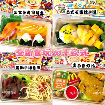 Japanese-Style Food Toy from Xiaohongshu, Fried Chicken Bento, Customizable, Squishy, Creative Pretend Play, Emotional Stress Relief Toy