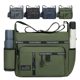 Large-capacity men's bag, shoulder crossbody bag, wear-resistant multi-pocket repair tool bag, men's business cross bag, can hold water cup