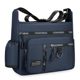 Large-capacity men's bag, shoulder crossbody bag, wear-resistant multi-pocket repair tool bag, men's business cross bag, can hold water cup