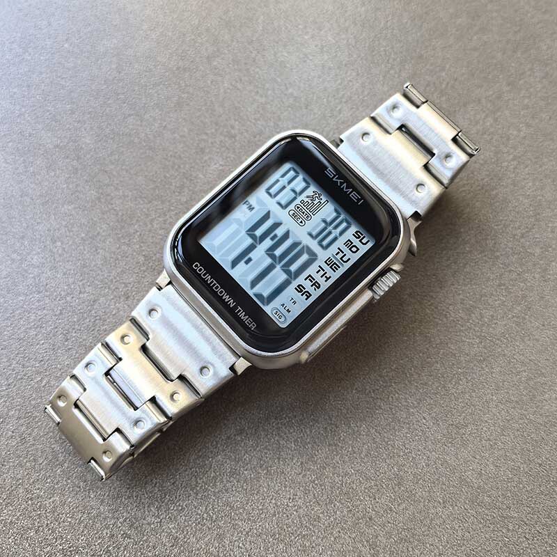 Foreign Trade American-Style Watch with Large Screen, Alarm Clock, Electronic Watch, Luminous, Waterproof, High-End Square Watch for College Students, Men's Watch Foreign Trade American-Style Watch with Large Screen, Alarm Clock, Electronic Watch, Luminous, Waterproof, High-End Square Watch for College Students, Men's Watch