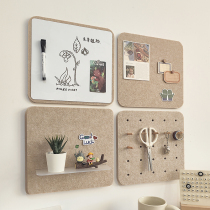 Plaque de photo Composition du conseil dadministration Perforated Shelving Shelving Hook Kindergarten Felt Wall Sticked Display Board Soft Wood Board