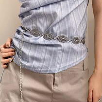 Waist chain womens design decorative retro niche matching dress belt summer simple fashion casual belt