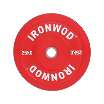 IRONWOD color full rubber barbell sheet large hole rubber sheet weightlifting squat deadlift womens fitness home hip thrust