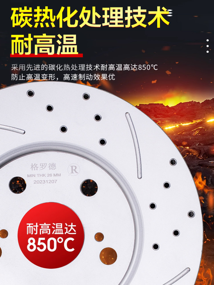 Suitable for Byd Han F3F6G3E6S6S7 Qin Tang Ev600 Song Prom6 Yuan Plus Su Rui Dolphin Brake Disc