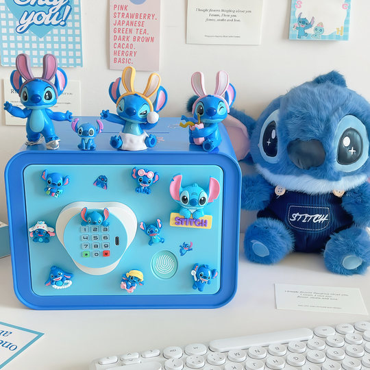 Girl's Birthday Gift Stitch Piggy Bank, Boy's Only-In-No-Out Password Safe, Children's Savings Bank, Girl's