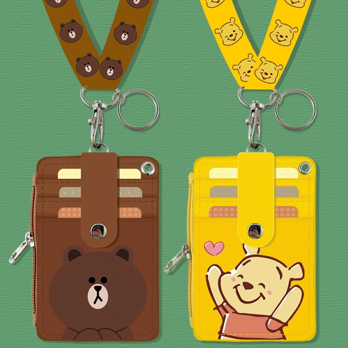 Брендовый мультяшный универсальный ремешок, чехол для проездного и картхолдер, Южная Корея