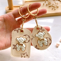 Капель воды+маленький квадратный цветок (легкий роскошный медведь)