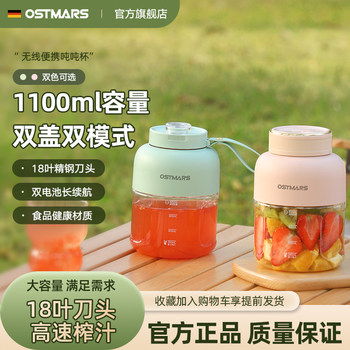 German Ostmars Juicer Cup, Large Capacity, Wireless, Portable Juicer, Multifunctional, Fresh Juice, Can Crush Ice