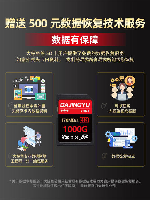 V30 High-Speed Sd Memory Card Camera Memory Card Suitable for Sony A7, Canon R62, Nikon Z50, Fuji Xt5, Panasonic