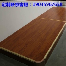 Splicing custom-made step-height classroom podium wooden stage platform training steel-wood speaking platform removable platform