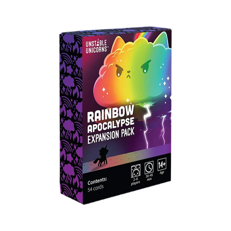 Английская версия настольной игры Unstable Unicorns - карта гнева единорога, базовое дополнение