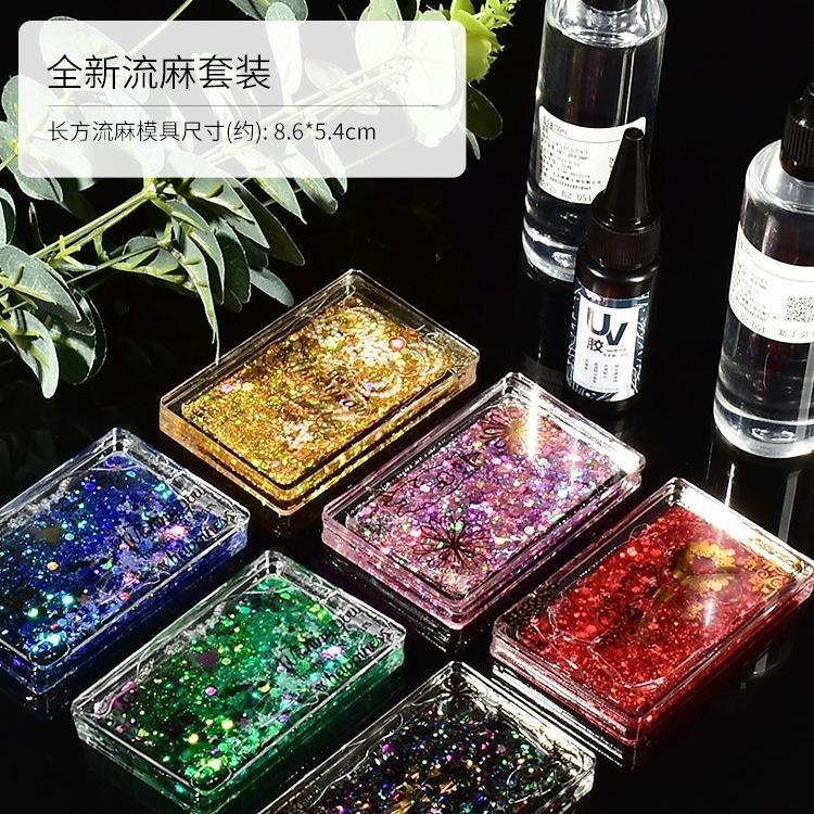 DIY Acrylic Material Kit for Beginners, Complete Set for Beginners, High-Definition Transparent Acrylic Guka Stickers, Anime Two