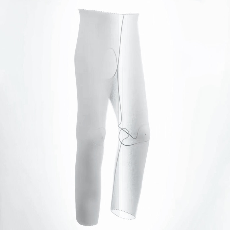 Hou Dun 040 One-Piece Mid-Waist Straight-Leg Pants Prestige Fabric