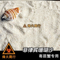 Special sand scenery for sojourn crab decorated Philippine cylinder free sea tank aquarium white sand sand coral sand