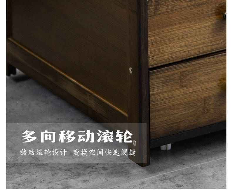 Bàn trà di động hộ gia đình bàn trà nhỏ có bánh xe xe đựng trà ấm đun nước tất cả trong một bộ trà kung fu bộ sofa bên bàn bàn cà phê bàn tre uống trà
