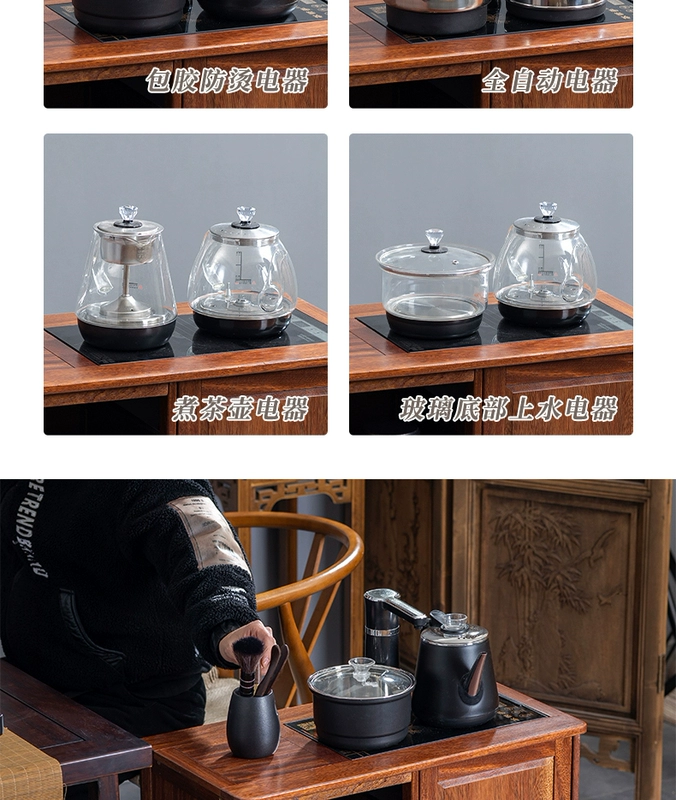 Bàn bên gỗ nguyên khối, tủ trà, giá đựng trà, sofa sàn nhẹ sang trọng, tủ bên trà, bàn cà phê nhỏ đơn giản, bàn góc bàn trà thấp ngồi bệt