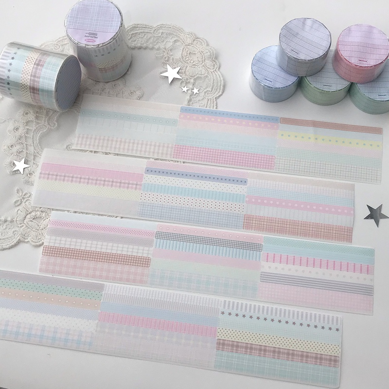 8 Hours Non-Stop Service/Many Washi Tape Rolls and Die-Cut Stickers for Journaling