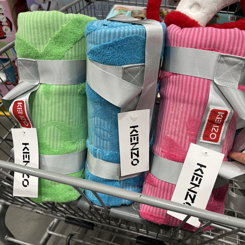 Sam Dai Kenzo Cotton Jacquard Beach Towel Is Soft, Fluffy, Easy to Wash and Dry, Multi-Purpose, 80*160cm