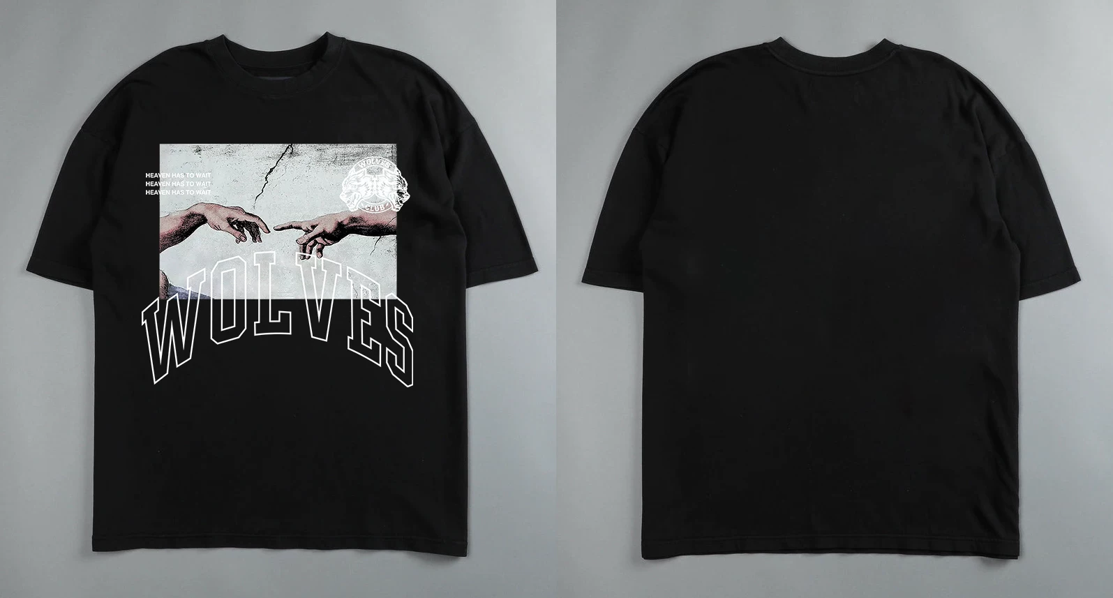 Darc Wolf Sport футболки Oversized Графика DTG ПЕЧАТЬ Tech
