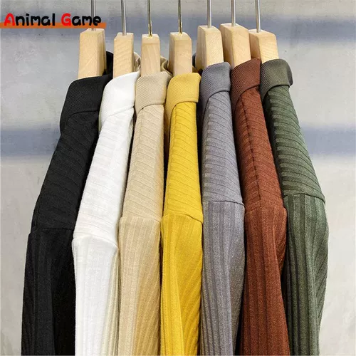 Летние сплошные цветные рубашки поло