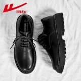 Warrior, Martens, весенний пиджак классического кроя для кожаной обуви в английском стиле, черная высокая повседневная обувь на платформе, в британском стиле