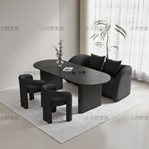 Dedicated order-taking table for photo studio cream style bridal shop beauty salon film selection table and chair combination special sofa for reception hall