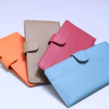 Ультратонкий тонкий длинный бумажник, картхолдер, универсальный мобильный телефон, кожаный кошелек, из натуральной кожи, коллекция 2023