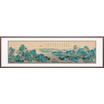 Thousands of Miles of Rivers and Mountains Living Room Hanging Painting New Chinese Style Decoration Hanging Painting Cornucopia of Mountains and Mountains Hand-painted Authentic Landscape Traditional Chinese Painting