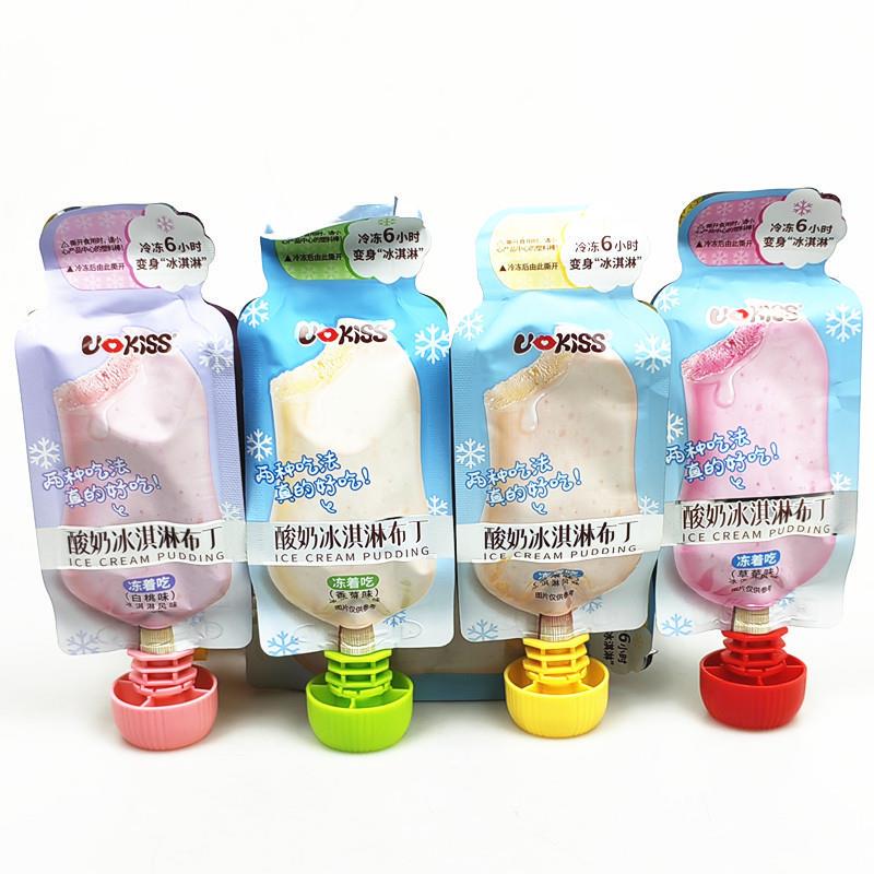 Yogurt Ice Cream Pudding Mango Flavor Strawberry Flavor Vanilla Flavor White Peach Flavor 1.0kg Children's Squeezable Jelly