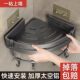 Kitchen triangle storage rack corner wall hanging corner space aluminum hole-free wall seasoning storage rack