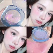 Transparent crystal blush cream~warm gradient multi-purpose cream for lips and cheeks with clear watery light atmosphere for women to pretend to be bare-faced