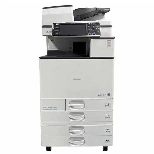 Ricoh MPC33005503 ເຄືອຂ່າຍຂະຫນາດໃຫຍ່ສີດໍາແລະສີຂາວ A3 laser ຫ້ອງການການຄ້າແລະການສໍາເນົາເຄື່ອງທັງຫມົດໃນຫນຶ່ງ