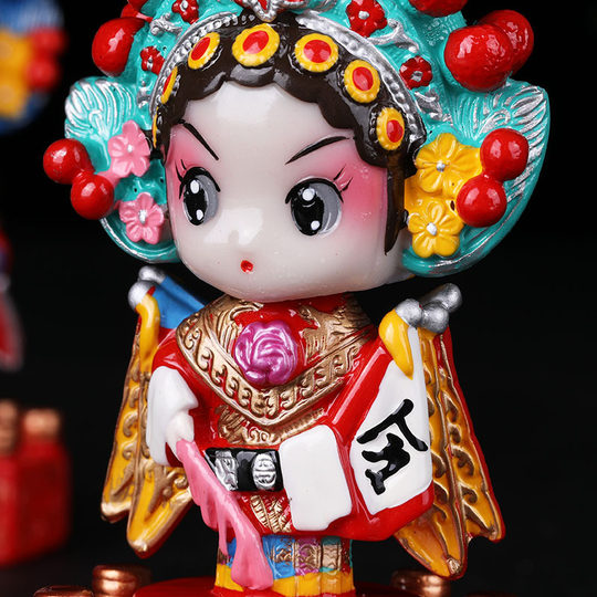 Старинные фигурки Пекинской оперы, декоративные куклы с макияжем, куклы-шайкеры, народные поделки в китайском стиле