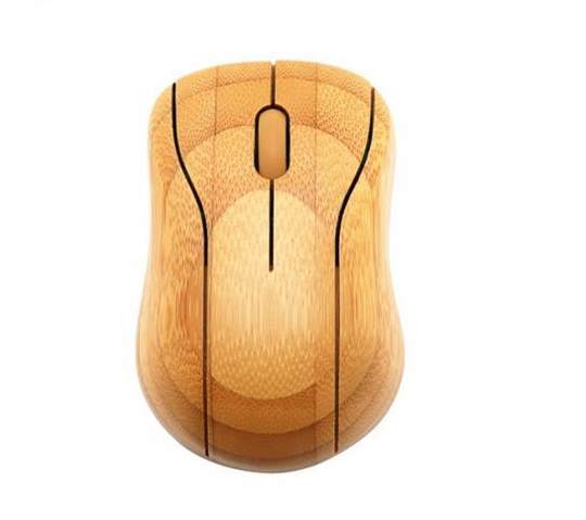 Neue kabellose Bambus-Maus, optoelektronische, praktische Komfort-Maus, tragbare Mini-Maus von Bamboo Crafts