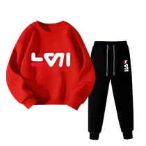 NASA children suit Spring and fall for boys Cavet 2024 new spring red spring clothing girls sportswear girl sportswear