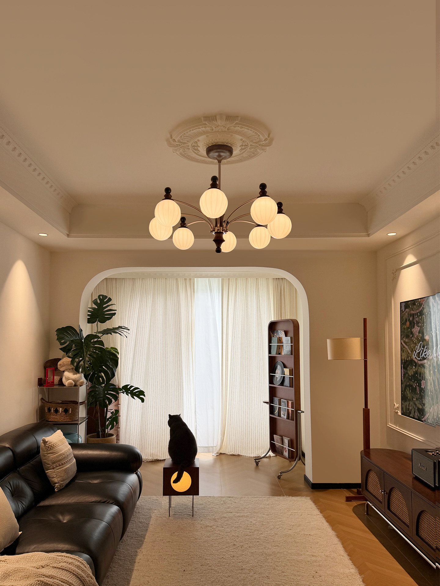 Jiandun Chinese-Style Chandelier 5Th Generation Pro Eye-Protection Living Room Main Light Song-Style Aesthetic Retro Full-Spectrum Restaurant Light