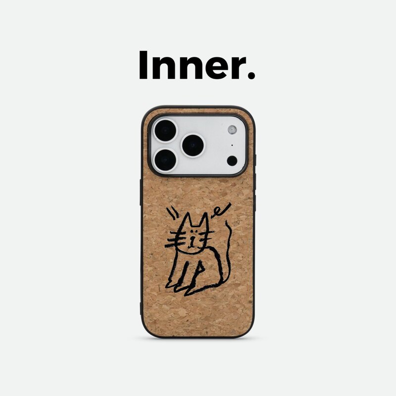 Inner. Innei Fried Hair Kitten Series Natural Cork Magnetic Phone Case Suitable for Apple and Huawei New Magsafe Protective Case Cute Pattern Personalized Healing Creative Inner. Innei Fried Hair Kitten Series Natural Cork Magnetic Phone Case Suitable for Apple and Huawei New Magsafe Protective Case Cute Pattern Personalized Healing Creative