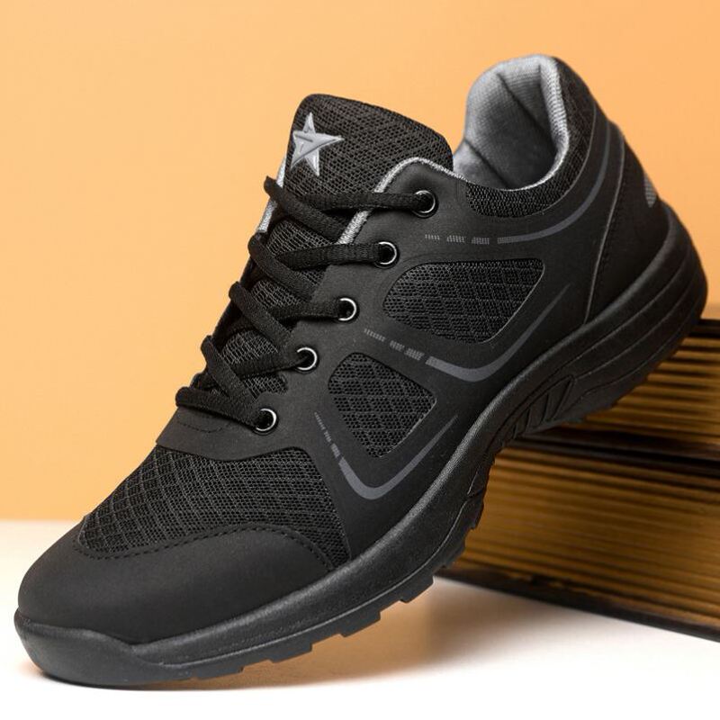 Training Shoes Summer Breathable Mesh New Physical Training Shoes New Lightweight Breathable Running Shoes Labor Protection Liberation Wear-Resistant