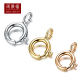 18K Gold Fine Necklace Clasp DIY Accessories Rose Gold K White Gold Connecting Spring Clasp Necklace Clasp Head Colored Gold Cord Clasp