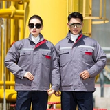 Зимний бархатный антистатический комплект для работы, съемная куртка, увеличенная толщина