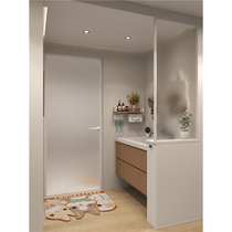 Acrylic ultra-white water ripple water pattern oil painting art glass partition screen custom entrance bathroom shower room