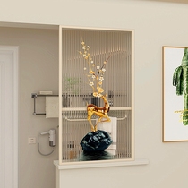 Modern minimalist art glass screen entrance hall living room decoration bathroom blocking washbasin half wall partition