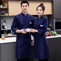 Синий лонгслив, фартук