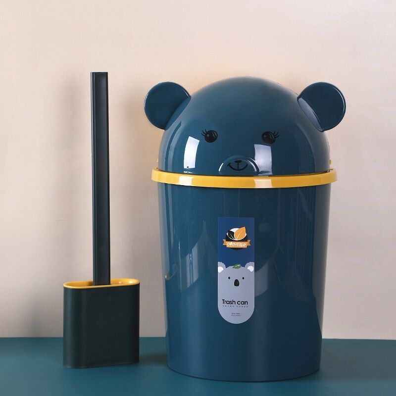 2021 net red trash can home living room new look good room bedroom with lid cartoon toilet with -Taobao