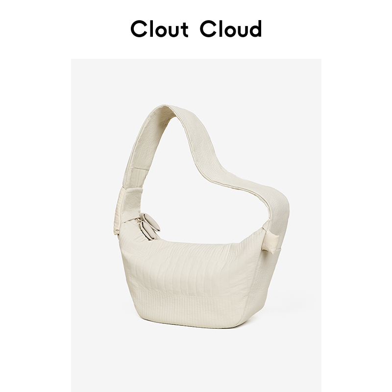 Clout Cloud/Good Morning Series/Dumpling Bag Single Shoulder Crossbody Medium Commuter Cloud Fabric Bag Unisex